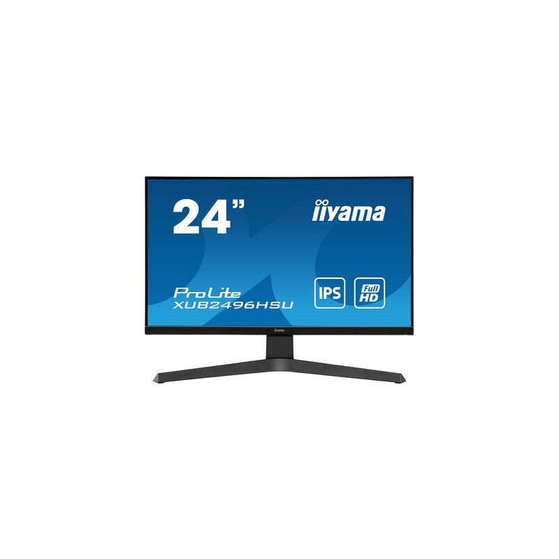 Ecran IIYAMA 23.8 Noir dalle IPS 1ms 1920x1080 250cd m2 75Hz HDMI DisplayPort 2