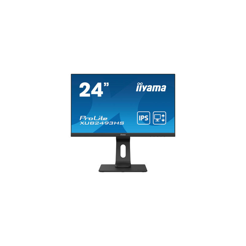 Ecran IIYAMA 24'' Noir dalle IPS LED 16 9 1920x1080 4ms 250 cd m  VGA HDMI DP 2x