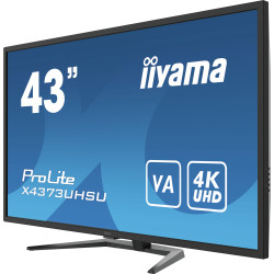 Ecran IIYAMA 43 Noir 4K UHD dalle VA fonction PbP 3840x2160 3ms Displayport 2xH