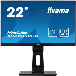 Moniteur IIYAMA 21,5 IPS 16 9 4ms1920x1080 VGA HDMI DisplayPort haut-parleurs U