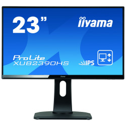 Moniteur IIYAMA 23'' LED IPS 16 9 4ms 1920x1080 VGA DVI HDMI HP ULTRA MINCE Pivo