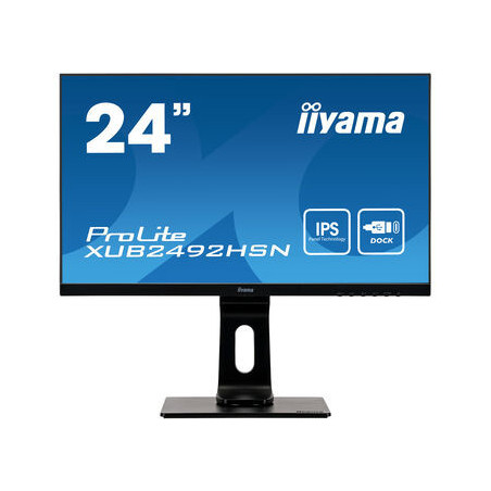 Moniteur IIYAMA 23.8'' 4ms Prolite IPS 1920x1080 HDMI DisplayPort 2USB USB-C doc