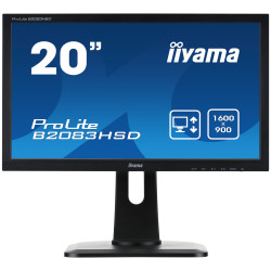 Ecran LED 20" Iiyama Prolite B2083HSD-B1