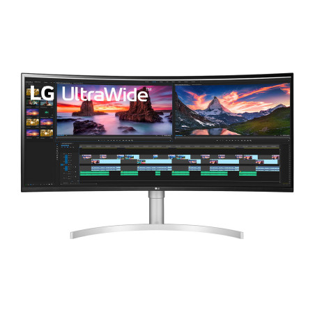 ECRAN LG 38  Blanc 38WN95C-W 21 9 Incurvé UWQHD 1ms 3840x1600 450cd m2 2xHDMI D