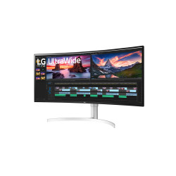 ECRAN LG 38  Blanc 38WN95C-W 21 9 Incurvé UWQHD 1ms 3840x1600 450cd m2 2xHDMI D