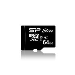 CARTE MEMOIRE SILICON POWER MICRO-SDXC Class Elite 64GB + adapt SP064GBSTXBU1V10