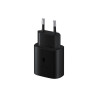 CHARGEUR SECTEUR ULTRA RAPIDE 25W USB Type-C to Type-C 1m Noir avec cable SAMSUN