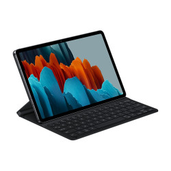 Book Cover Keyboard Galaxy Tab S7   S8 NOIR. sans Touch Pad clavier non-amovible