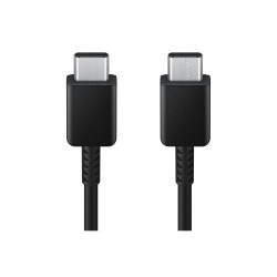 C ble de charge USB-C vers USB-C, longueur 1,8m, charge rapide 25W Coloris Noir 