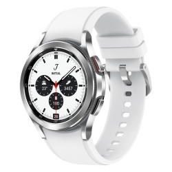 SAMSUNG Galaxy Watch4 Classic 42M Bluetooth Silver Acier Bracelet silicone OS Go