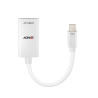 Câble Mini DisplayPort 1.2 Lindy vers HDMI 2.0 M F 15cm (Blanc)