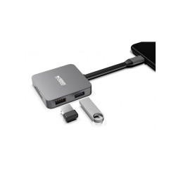 Adaptateur USB 3.0 Type C Urban Factory Hubee Light vers HDMI + Micro SD et USB