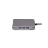 Adaptateur USB 3.0 Type C Urban Factory Hubee Plus vers HDMI + VGA + RJ45 Gigabit + Micro SD et USB