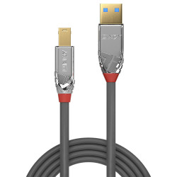 Cable Lindy USB 3.2 vers type B M M 1m (Gris)