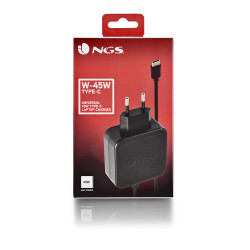 Chargeur universel NGS pour ordinateur portable 45W (USB Type C)