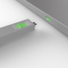 Kit bloqueur de port USB Type C avec clé et 4 verrous, vert