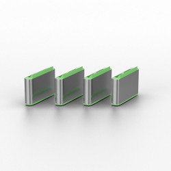Bloqueurs de port USB Type C, vert, 10 pièces