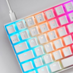 Clavier Gamer mécanique (Outemu Blue Switch) Mars Gaming MKUltra RGB (Blanc)