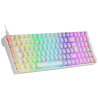 Clavier Gamer mécanique (Outemu Blue Switch) Mars Gaming MKUltra RGB (Blanc)