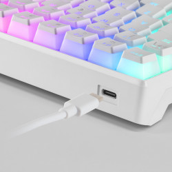 Clavier Gamer mécanique (Outemu Red Switch) Mars Gaming MKUltra RGB (Blanc)