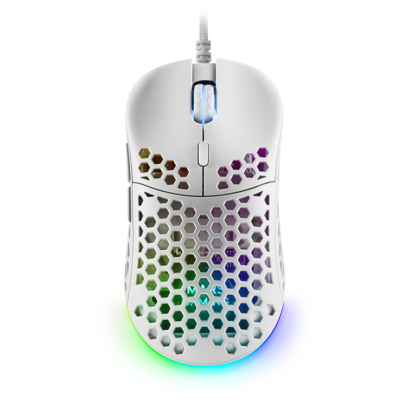 Souris filaire Gamer Mars Gaming MM55 RGB (Blanc)