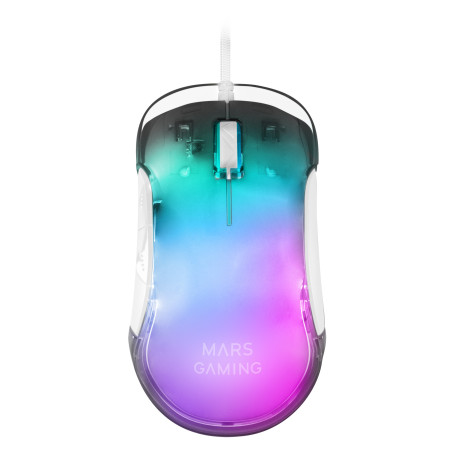 Souris filaire Gamer Mars Gaming MMGlow RGB (Blanc)