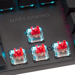 Clavier Gamer mécanique (Brown Switch) Mars Gaming MK422 RGB (Noir)