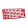 Clavier sans fil Bluetooth mécanique (Tactical Brown) Logitech Pop Keys (Rose)