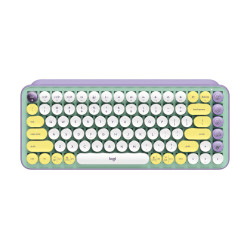 Clavier sans fil Bluetooth mécanique (Tactical Brown) Logitech Pop Keys (Violet Vert)