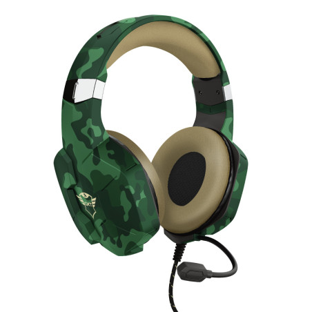 Casque Micro Gamer Trust GXT 323 Carus (Motif Camouflage Vert)