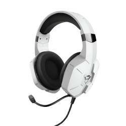 Casque Micro Gamer Trust GXT 323 Carus (Blanc Noir)