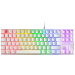 Clavier Gamer mécanique (Red Switch) Mars Gaming MK80 RGB (Blanc)
