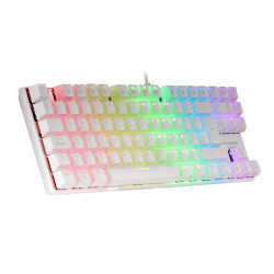 Clavier Gamer mécanique (Red Switch) Mars Gaming MK80 RGB (Blanc)