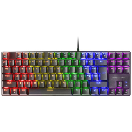 Clavier Gamer mécanique (Blue Switch) Mars Gaming MK80 RGB (Noir)
