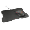 Souris filaire Gamer Trust Ziva + Tapis de souris (Noir Rouge)