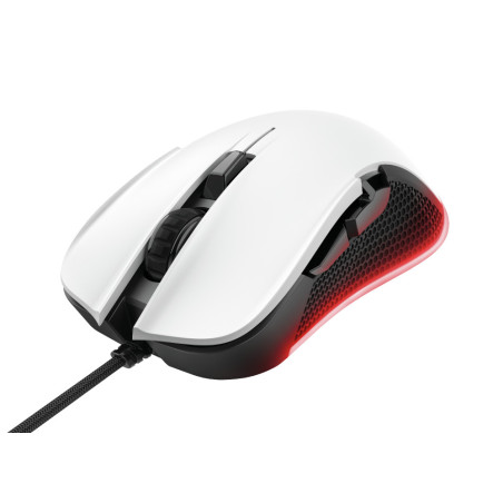 Souris filaire Gamer Trust GXT 922 Ybar RGB (Blanc)