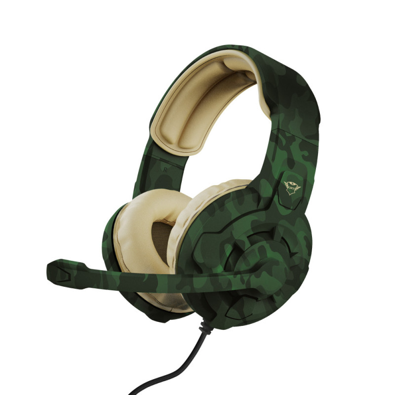 Casque Micro Gamer Trust GXT 411 Radius (Motif camouflage Vert)