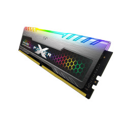 Kit Barrettes mémoire 16Go (2x8Go) DIMM DDR4 Silicon Power XPower Turbine RGB PC4-25600 (3200 Mhz) (Gris)