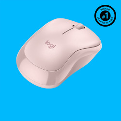 Souris sans fil Logitech M220 Silent (Rose)