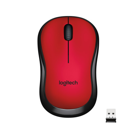 Souris sans fil Logitech M220 Silent (Rouge)