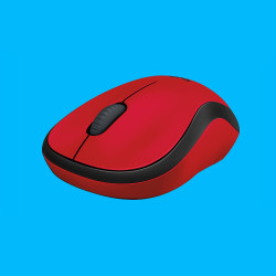 Souris sans fil Logitech M220 Silent (Rouge)