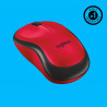 Souris sans fil Logitech M220 Silent (Rouge)