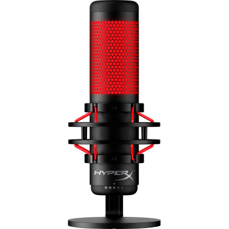 Microphone HyperX QuadCast, USB, Filtre anti-pop intégré, Support anti-vibration