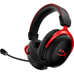 Casque HyperX Cloud II Noir et Rouge, Sans Fil, Mousse à mémoire de forme, Auton