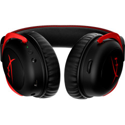 Casque HyperX Cloud II Noir et Rouge, Sans Fil, Mousse à mémoire de forme, Auton