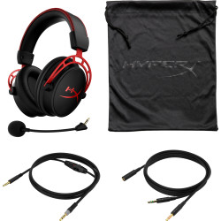 Casque HyperX Cloud Alpha Noir et Rouge, Coussinets à mémoire de forme, compatib