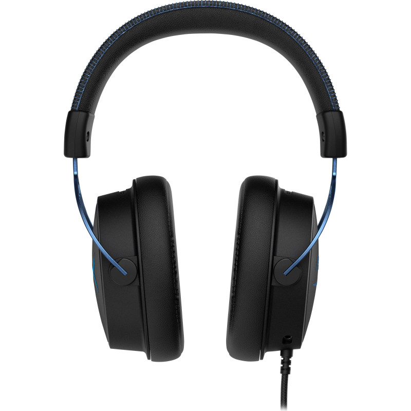 Casque HyperX Cloud Alpha S Noir et Bleu, compatible PC, PS5, PS4, Mousse à mémo