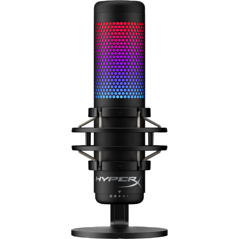 Microphone HyperX QuadCast S, USB,  clairage RVB rayonnant avec effets dynamique