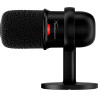 Microphone HyperX SoloCast Noir,Cardio de, Enregistrement audio Plug N Play avec