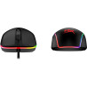 Souris HyperX Pulsefire Surge Noir, Effets lumineux RGB dynamiques, Six touches 